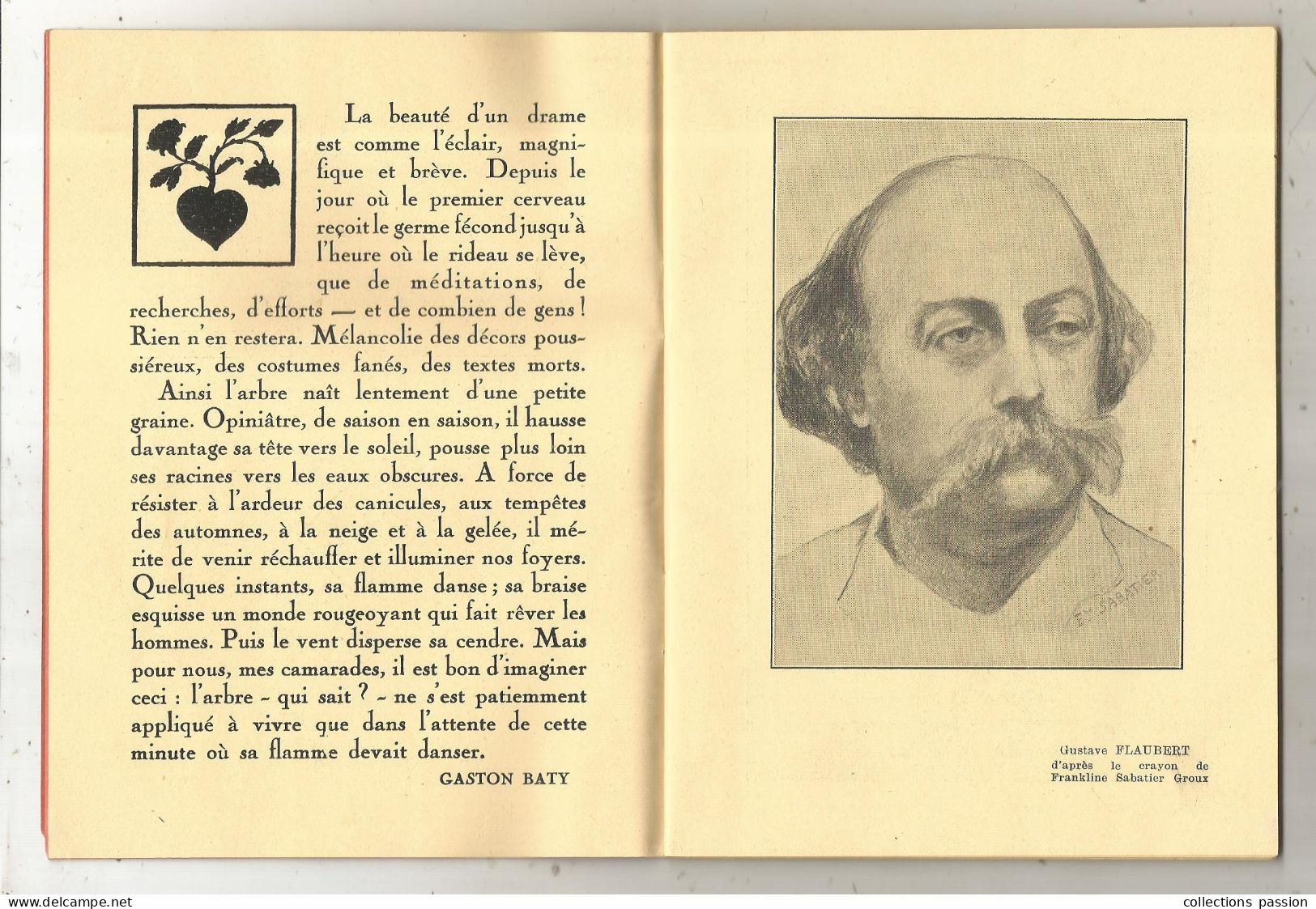 Programme, Théatre MONTPARNASSE , Gaston Baty, MADAME BOVARY, 1937, 48 PAGES,n° XXIII, Frais Fr 2.95e - Programme