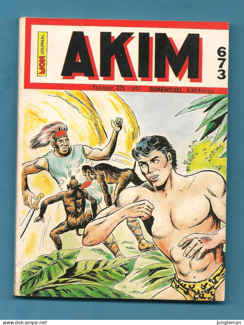 Akim N° 673 - 1ère Série - Editions Aventures Et Voyages - Avec En + Mark Trail Et Katanga Joe - Août 1987 - BE - Akim