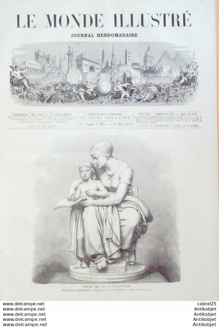 Le Monde Illustré 1873 N°839 Espagne Madrid Berga Carlises Cortes Pays Bas Sumatra Atschin Italie Venise Albrizi  - 1850 - 1899