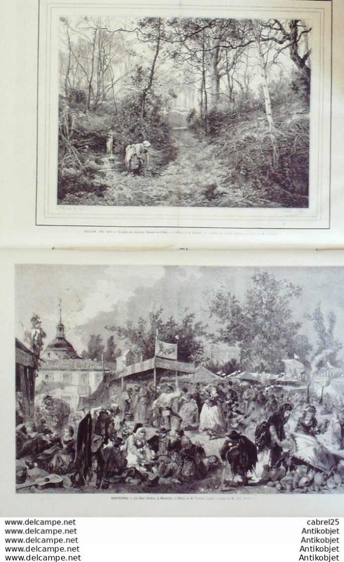 Le Monde Illustré 1873 N°844 Andelys (27) Chantilly (60) Elbeuf (76) Mexique Santa-Cruz Cernay Ville (78) Madrid  - 1850 - 1899
