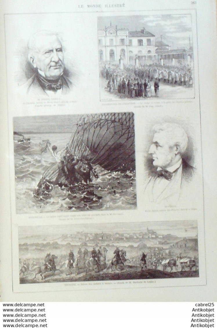 Le Monde Illustré 1873 N°843 Chine Xien Kang Espagne Mataro Egypte Caire Autriche Vienne Pays Bas La Haye Marseille (13) - 1850 - 1899