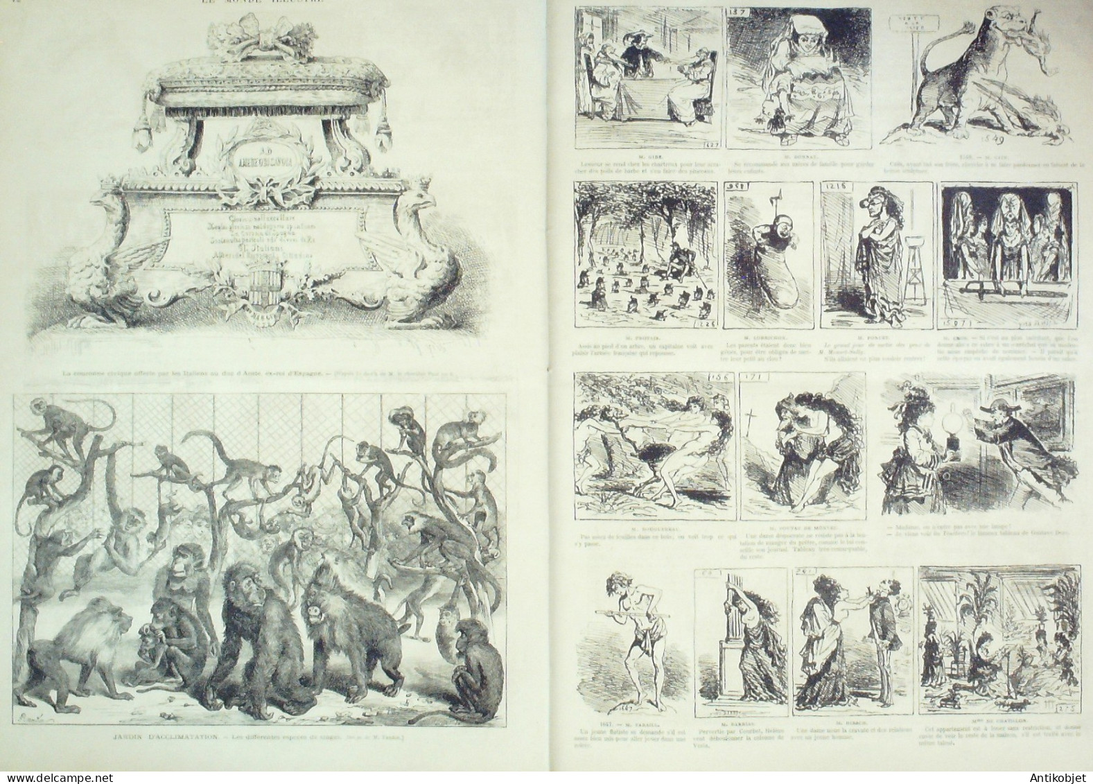 Le Monde Illustré 1873 N°847 Autriche Vienne Italie Naples Avellino Iran Shah De Perse Angleterre Guildhall - 1850 - 1899