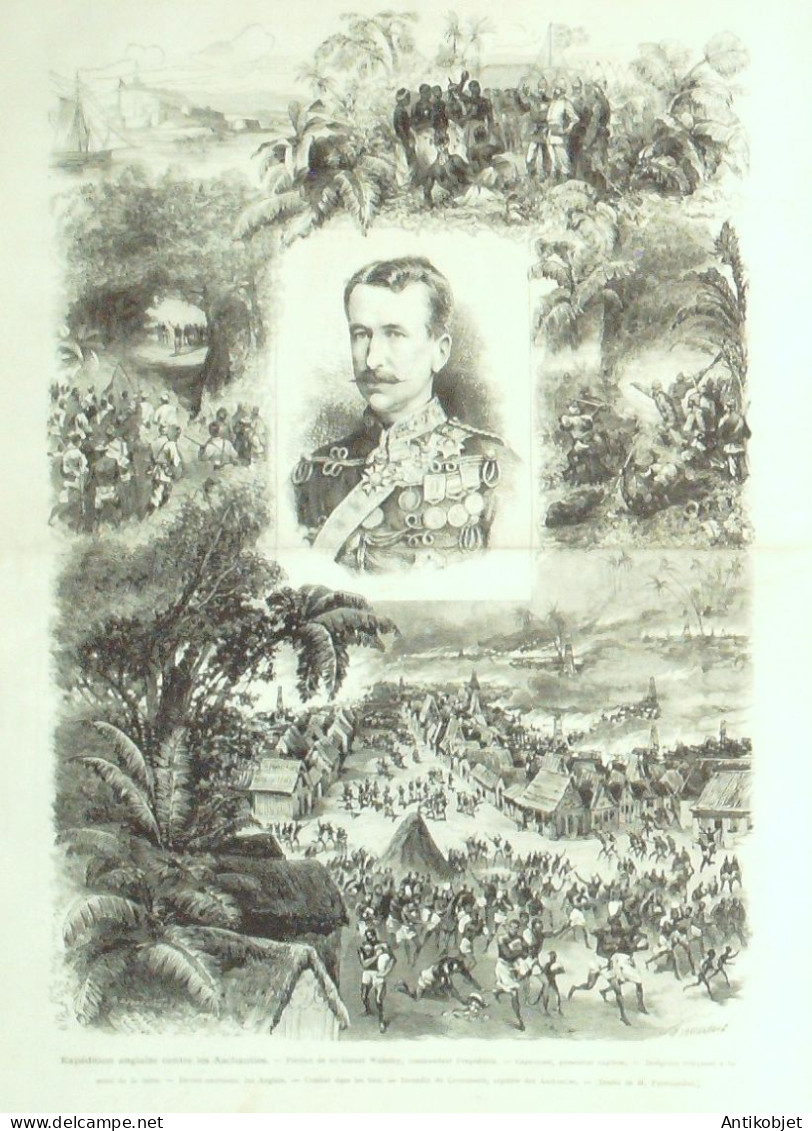 Le Monde Illustré 1874 N°886 Espagne Somorrostro Guerre Carliste Ballon Etoile Polaire - 1850 - 1899