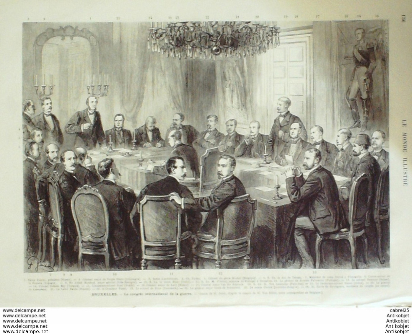 Le Monde Illustré 1874 N°908 Bazeilles (08) Brest (29) Nantes (44) Suède Stockholm Drottwingholm Belqique Bruxelles - 1850 - 1899