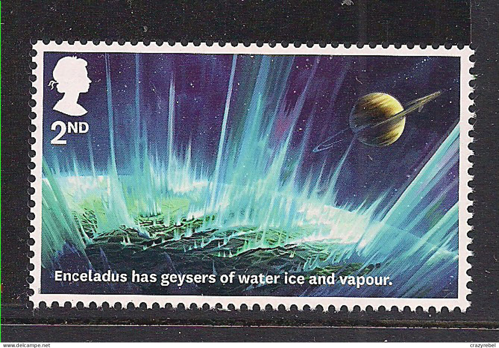 GB 2020 QE2 2nd Visions Universe Enceladus Umm Ex DY 32 SG 4324 ( M1128 ) - Unused Stamps