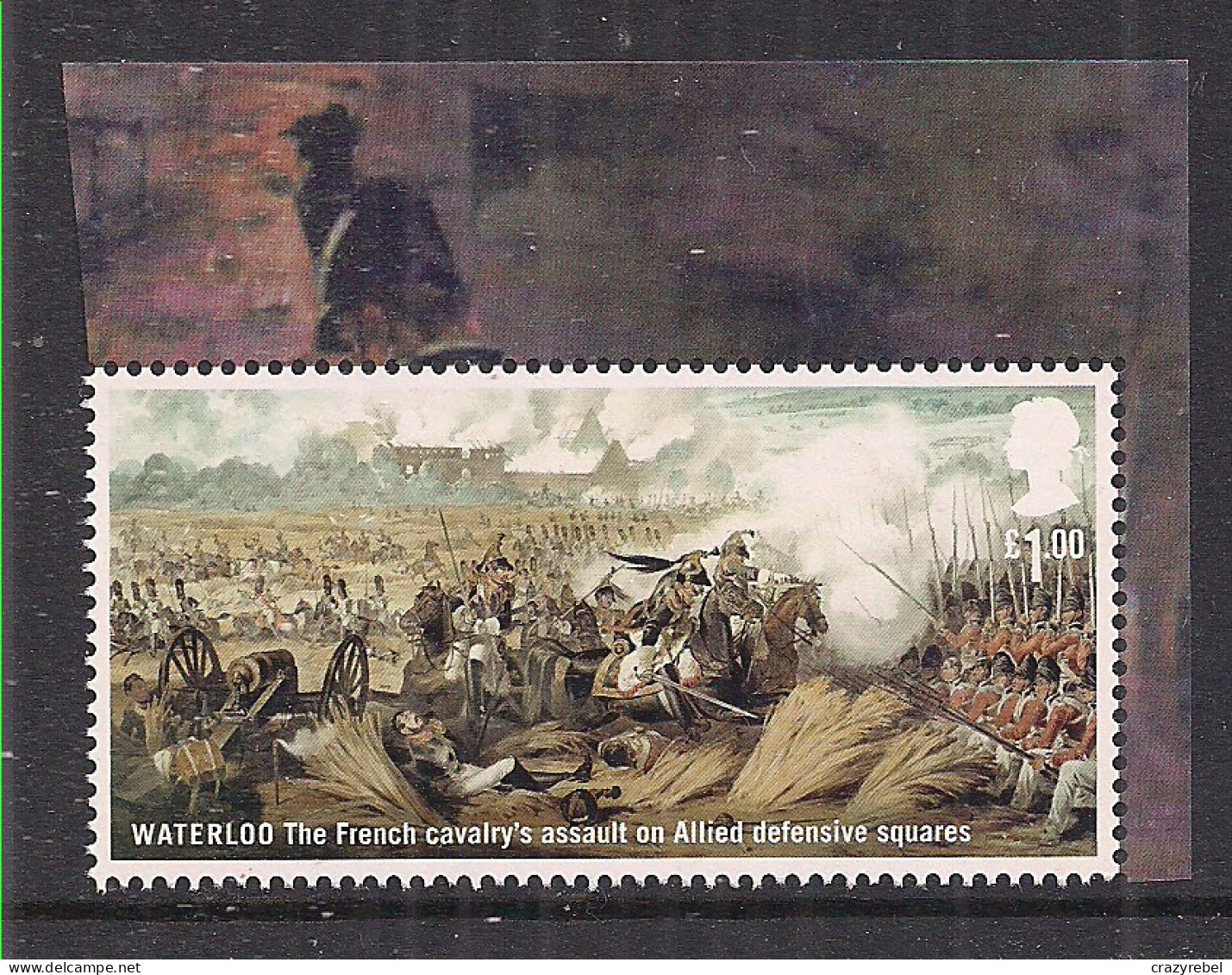 GB 2015 QE2 £1 Bicentenary Battle Waterloo French Cavalry Umm SG 3726 ( T665 ) - Unused Stamps