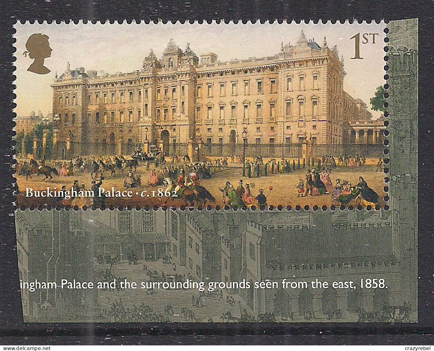 GB 2014 QE2 1st Buckingham Palace 1862 London. Ex DY10 SG 3590b Umm ( T133 ) - Unused Stamps