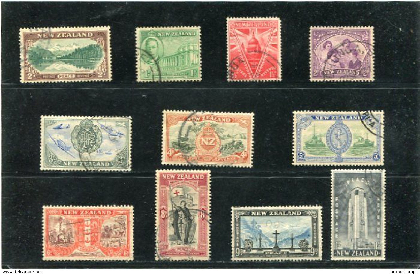 NEW ZEALAND - 1946  VICTORY  SET  FINE USED  SG 667/77 - Oblitérés