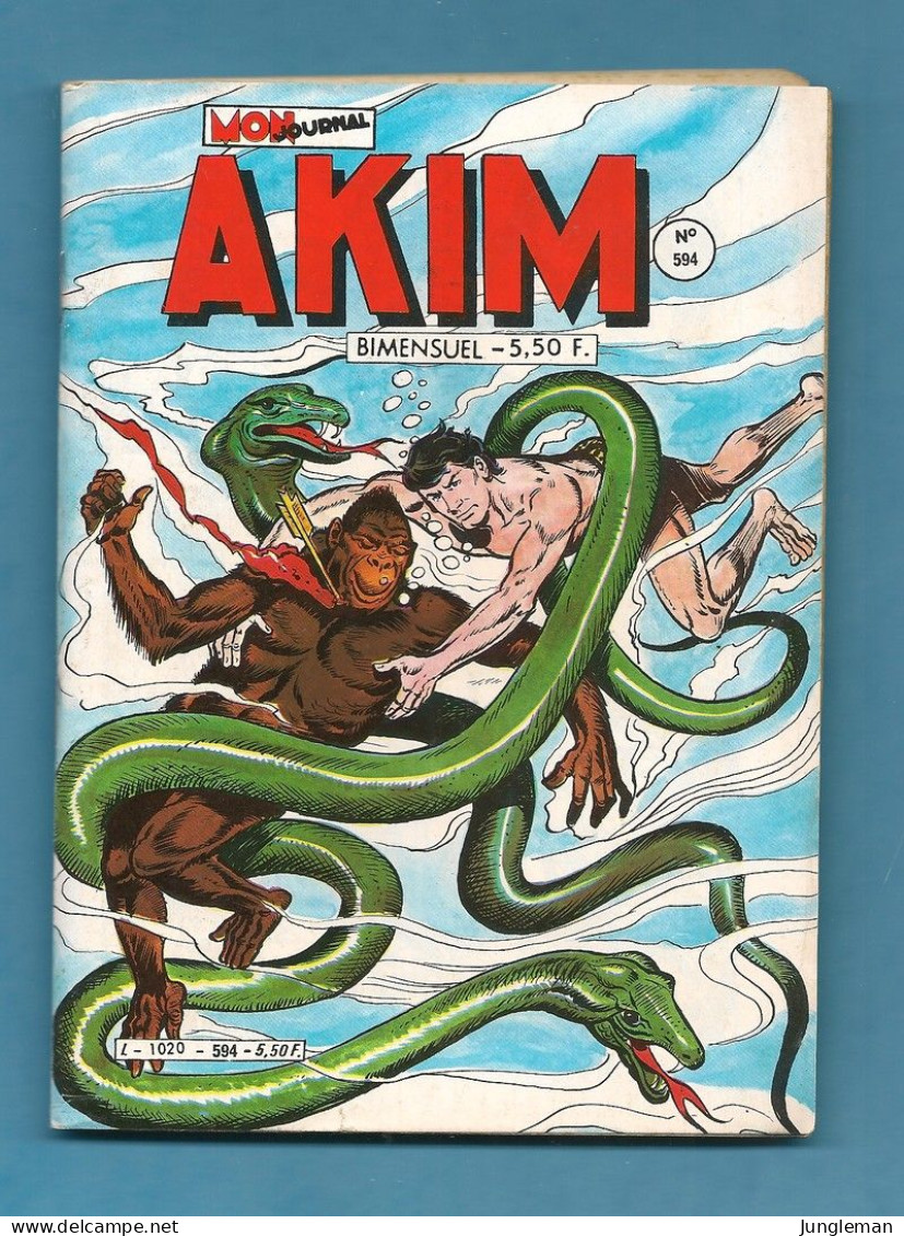 Akim N° 594 - 1ère Série - Editions Aventures Et Voyages - Avec En + Prince Des Mers Et Klip & Klop - Mai 1984 - BE - Akim