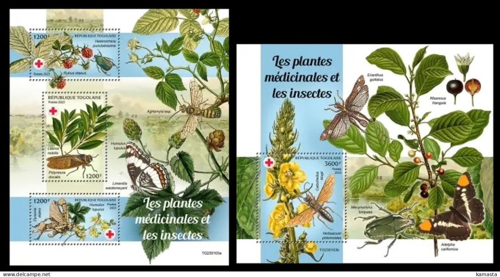 Togo  2023 Medical Plants And Insects. (103) OFFICIAL ISSUE - Geneeskrachtige Planten