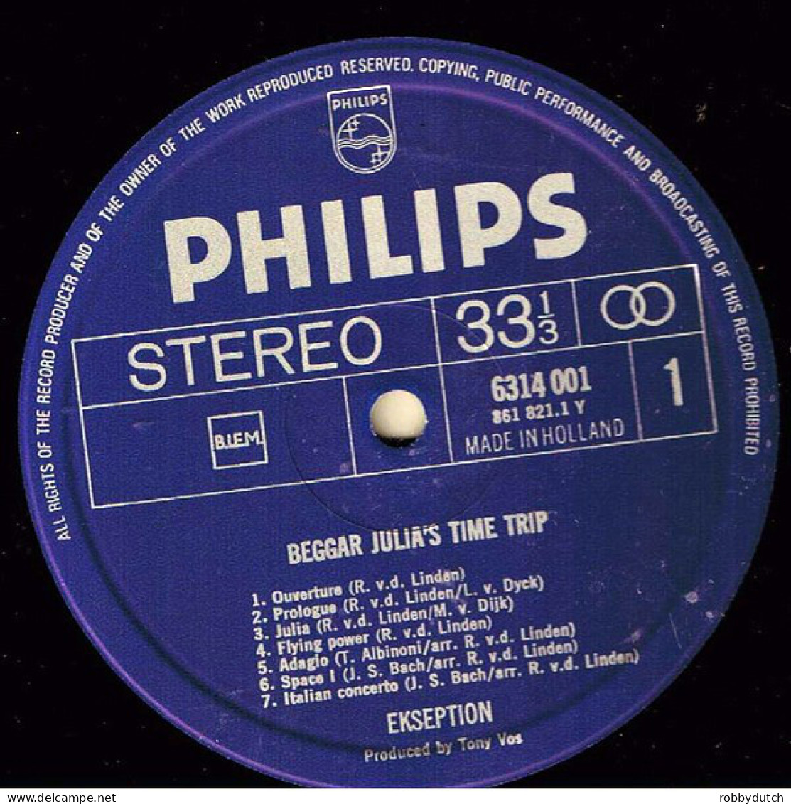 * LP *  EKSEPTION - BEGGAR JULIA'S TIME TRIP (Holland 1970 EX!!) - Strumentali