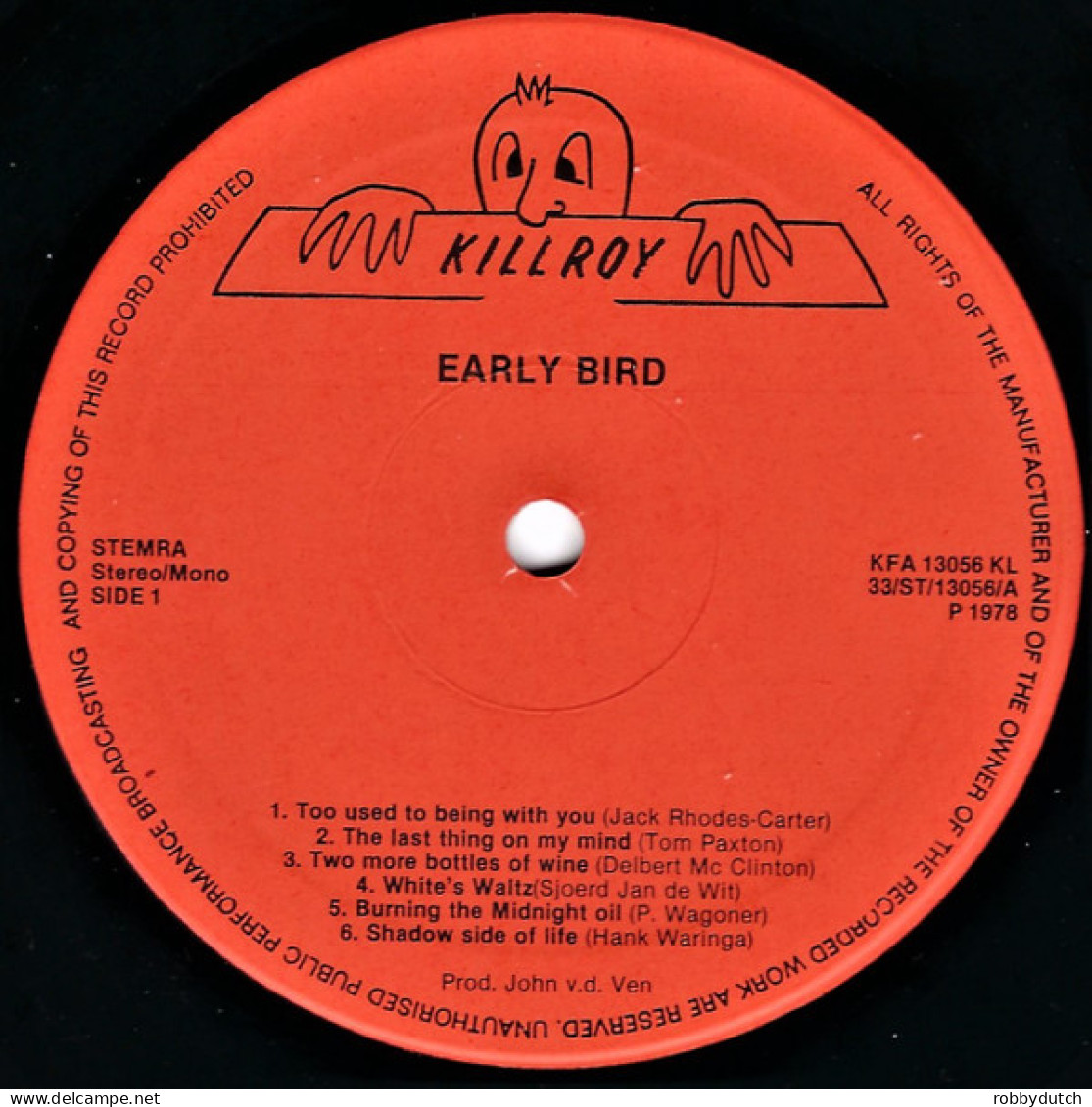 * LP *  EARLY BIRD - FIRST FLIGHT (Holland 1978) - Country En Folk