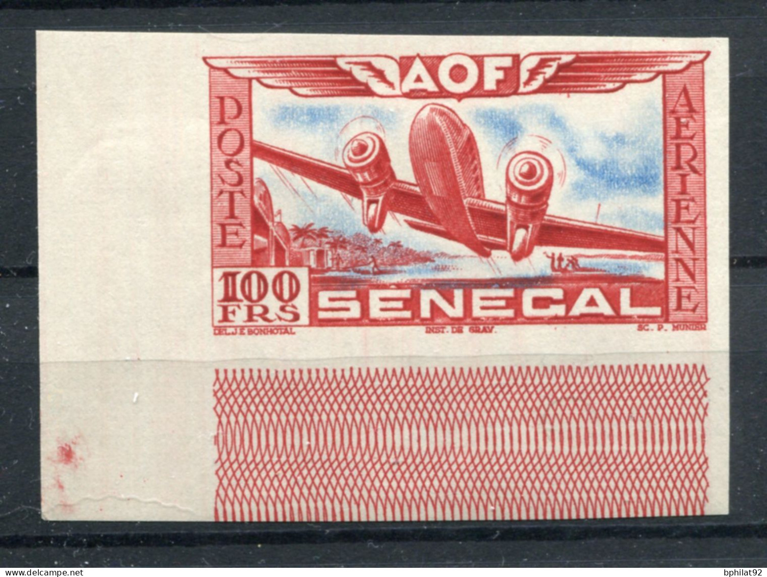 !!! SENEGAL, PA N°30 NON DENTELEE NEUVE ** - Airmail