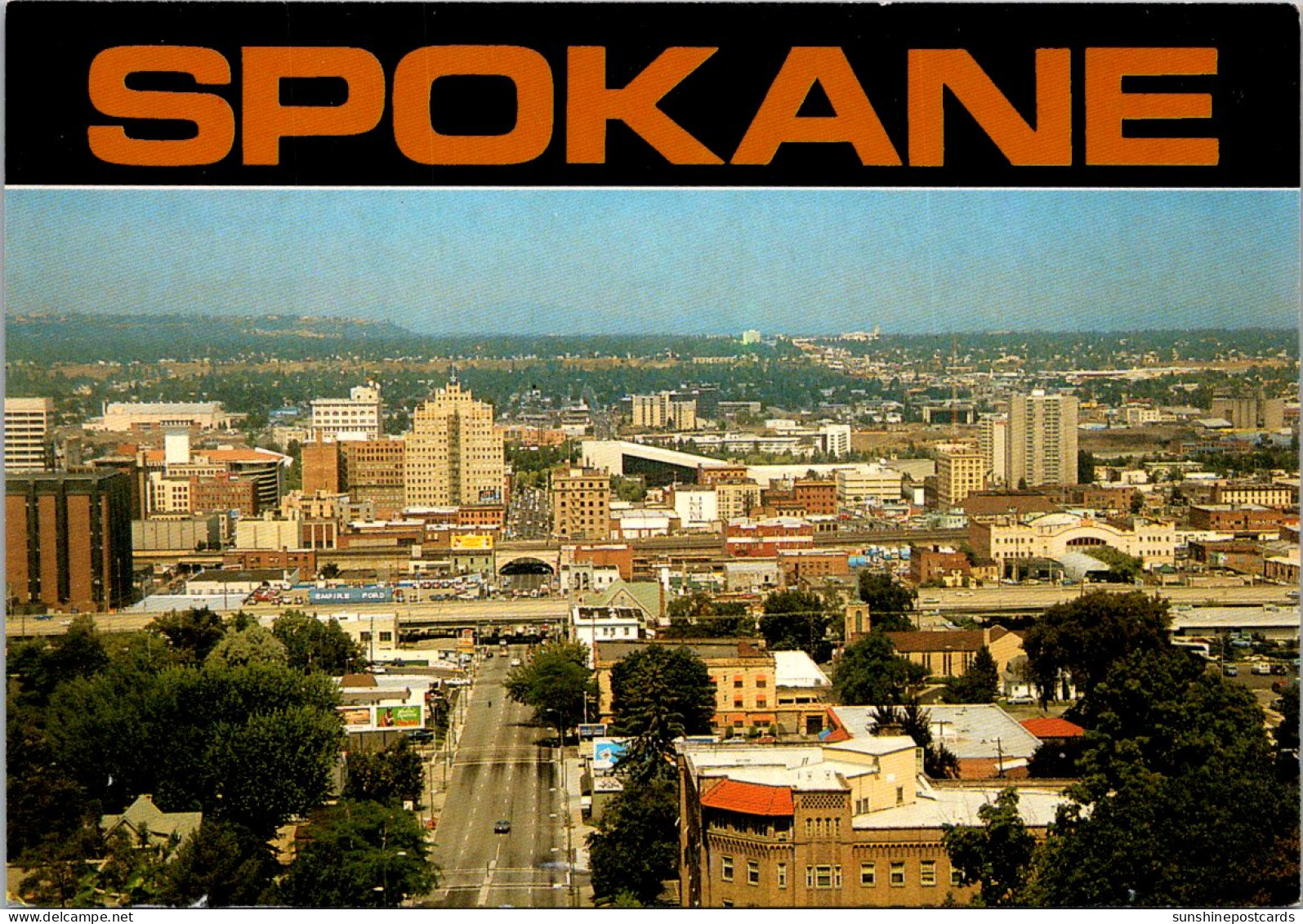 Washington Spokane Skyline Of The "Hub Of The Inland Empire" - Spokane