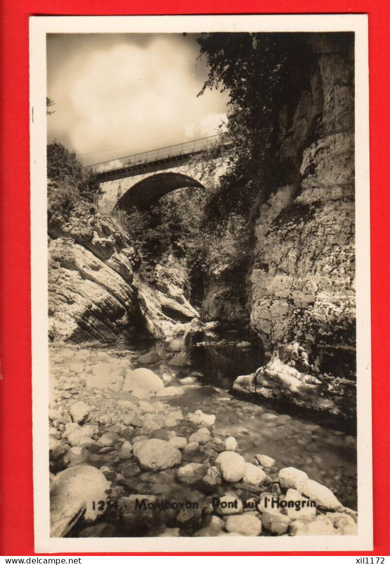 ZVZ-06 Montbovon  Pont Sur L'Hongrin. Carte-photo Sartori 1214 NC - Montbovon