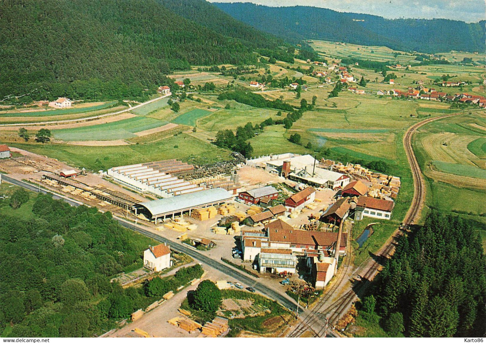 Brouvelieures * Les Etablissements BARADEL * Usine Industrie * Vue Générale Du Village - Brouvelieures