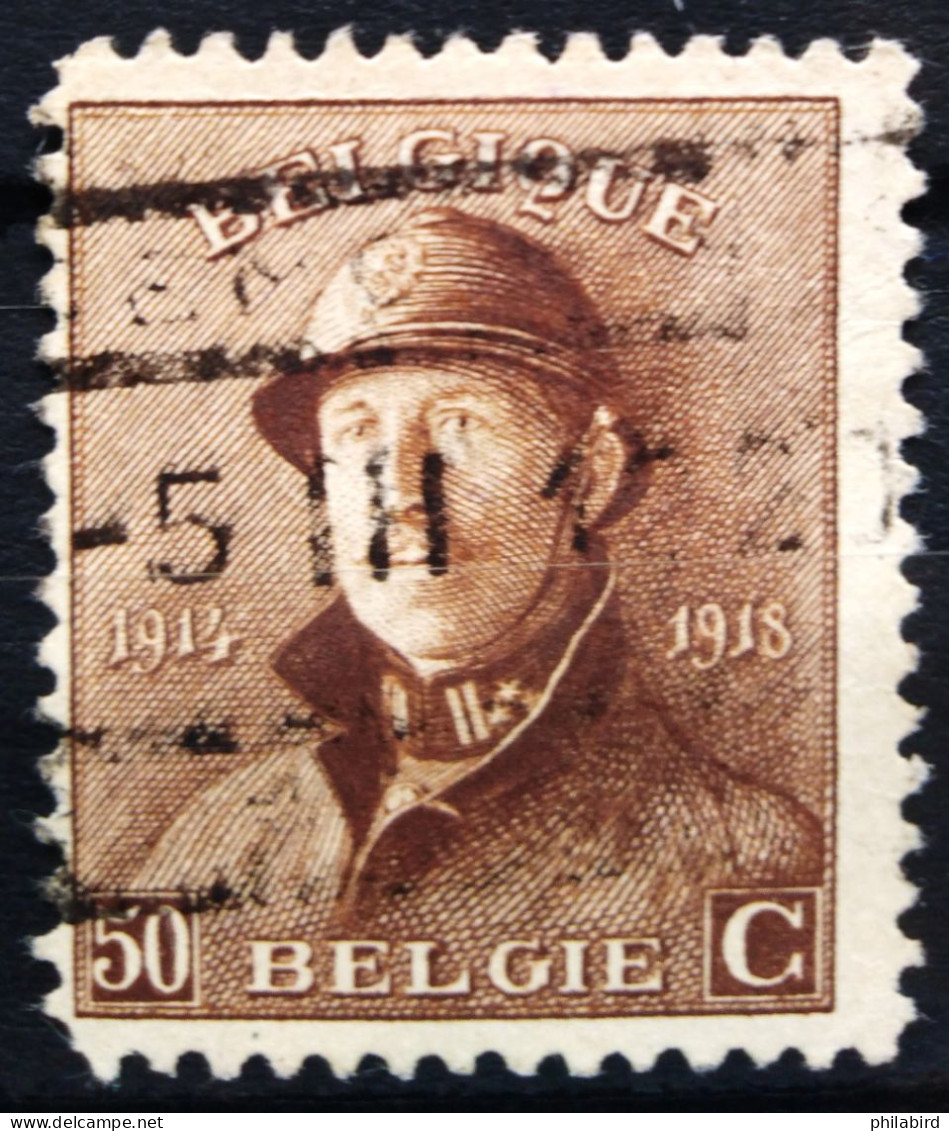 BELGIQUE                    N° 174                       OBLITERE - 1919-1920 Albert Met Helm