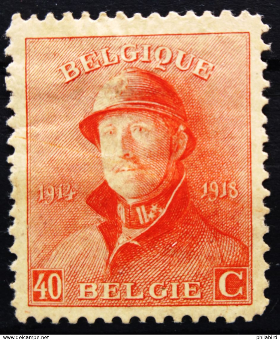 BELGIQUE                    N° 173                      NEUF* - 1919-1920 Roi Casqué