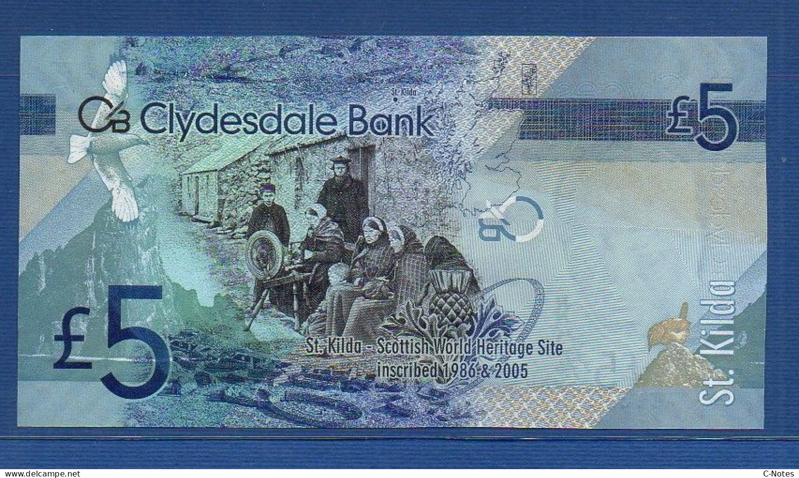 SCOTLAND - P.229I – 5 POUNDS 2009 UNC, S/n W/HS 152283 - 5 Pounds