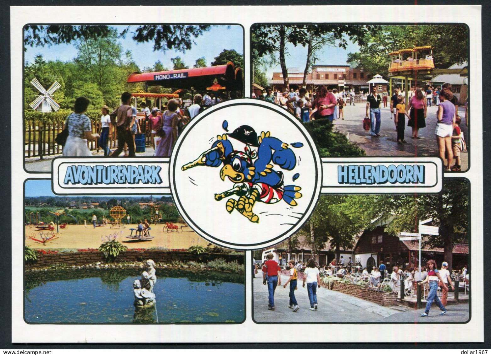 Avonturenpark Hellendoorn - * Omgelopen * Jaren "80 - (4)- Not  Used -- 2 Scans For Condition.(Originalscan !!) - Hellendoorn