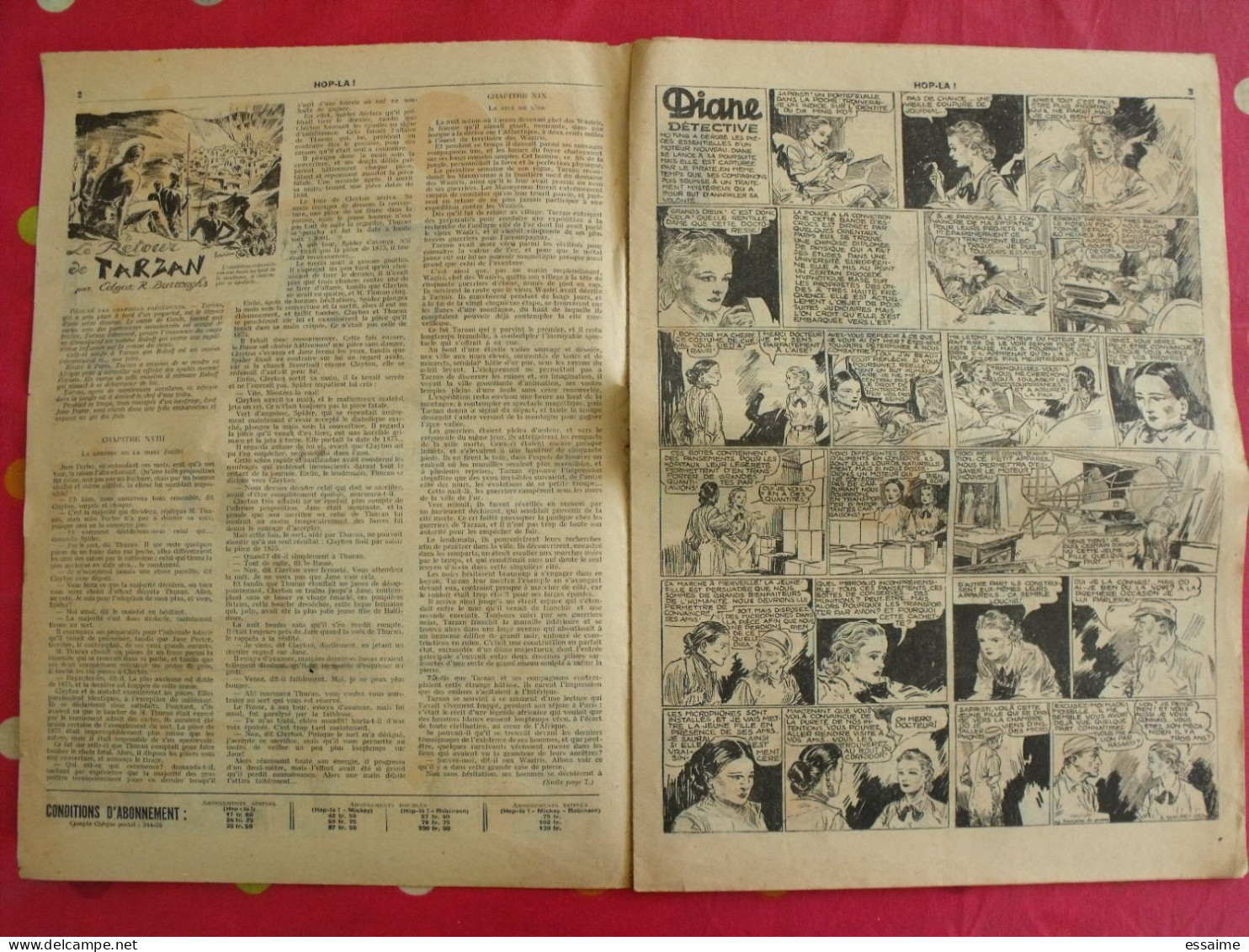 Hop-Là ! N° 31 De 1938. Popeye, Prince Vaillant (Foster), Mandrake, Marc Orian, Diane, Patrouille Aigles. à Redécouvrir - Otros & Sin Clasificación