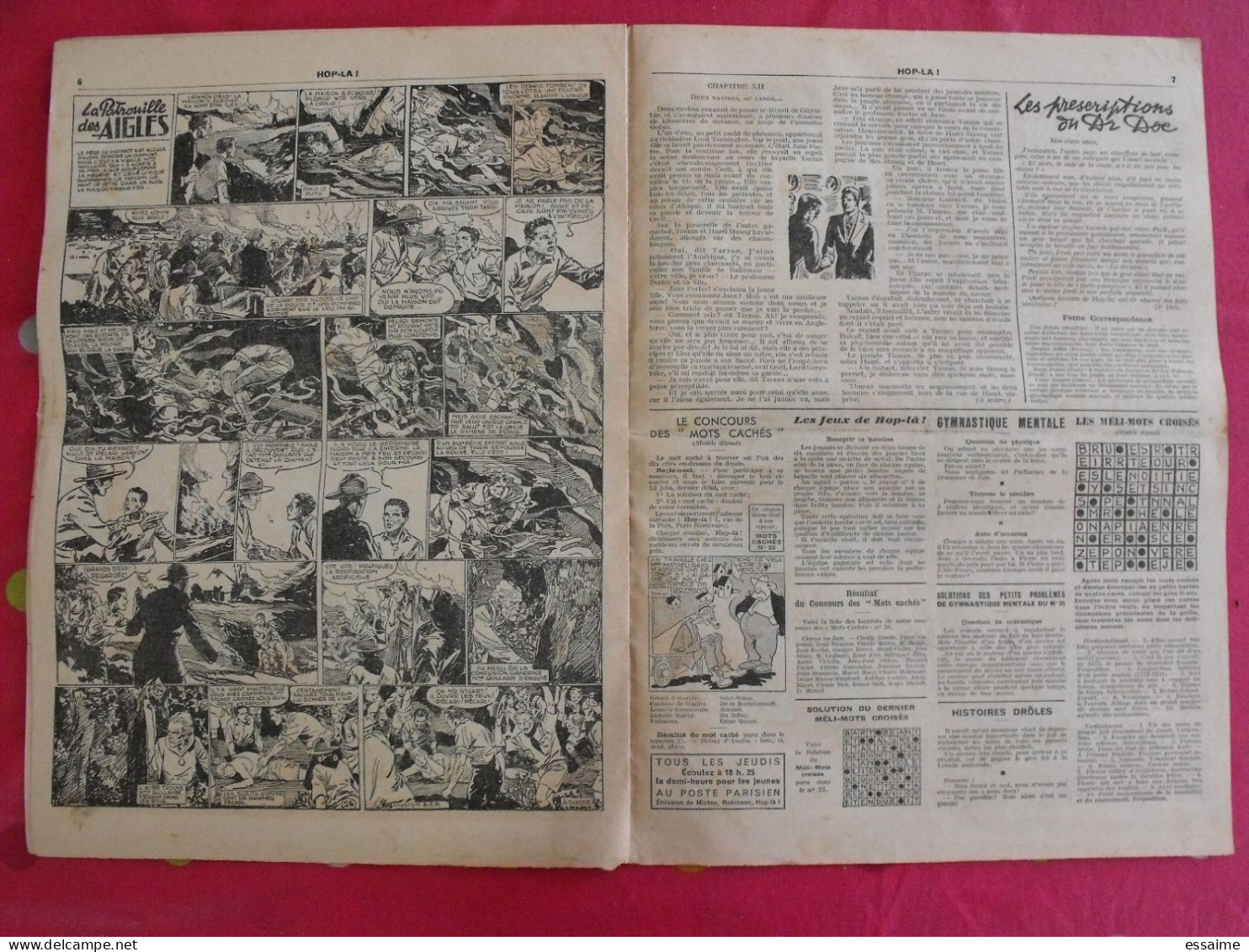 Hop-Là ! N° 26 De 1938. Popeye, Prince Vaillant (Foster), Mandrake, Marc Orian, Diane, Patrouille Aigles. à Redécouvrir - Other & Unclassified