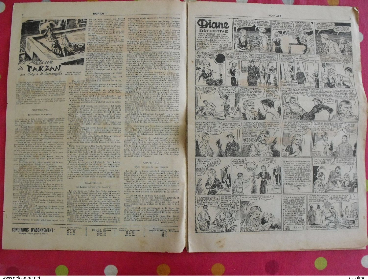 Hop-Là ! N° 25 De 1938. Popeye, Prince Vaillant (Foster), Mandrake, Marc Orian, Diane, Patrouille Aigles. à Redécouvrir - Andere & Zonder Classificatie