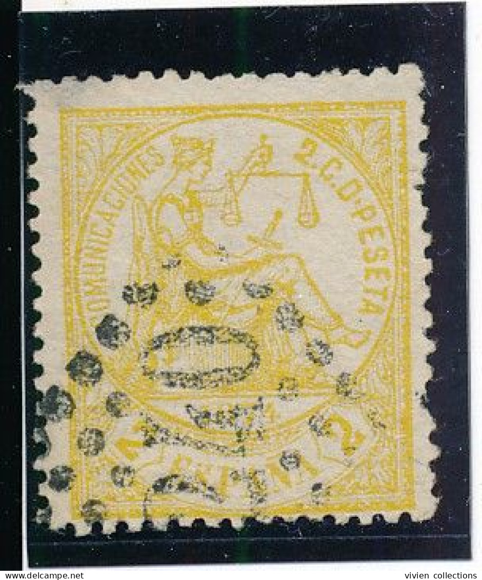 Espagne N° 141 Oblitération Française Losange GC 2240 De Marseille (petit Clair En Haut D) - Used Stamps