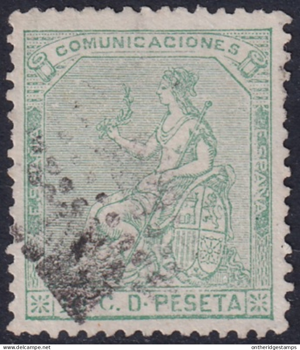 Spain 1873 Sc 193 España Ed 133 Used Rombo De Puntos Cancel - Usados