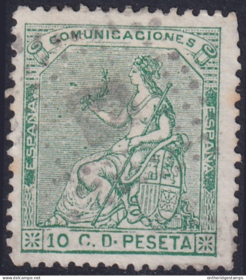 Spain 1873 Sc 193 España Ed 133 Used Rombo De Puntos Cancel - Usados