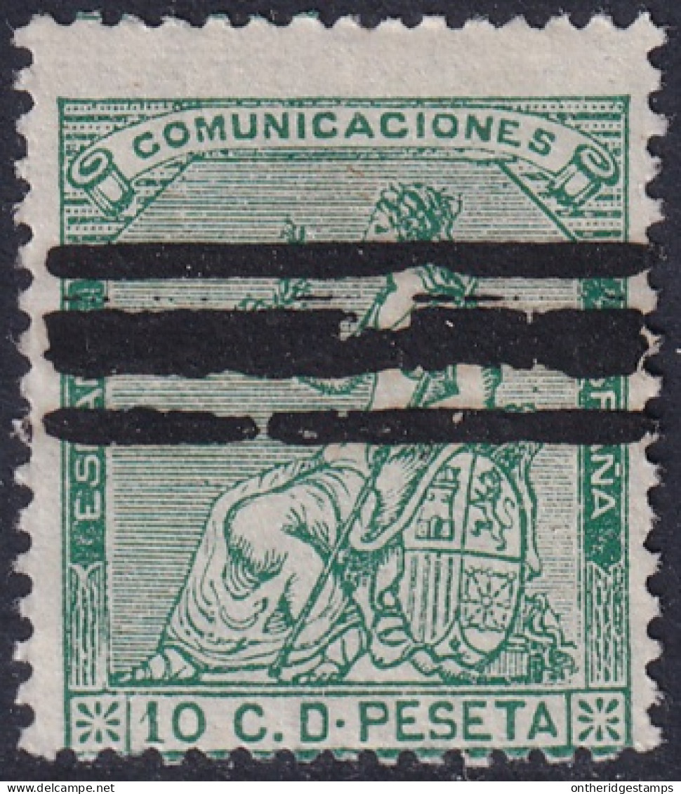 Spain 1873 Sc 193 España Ed 133S Bar (barrados) Cancel - Oblitérés