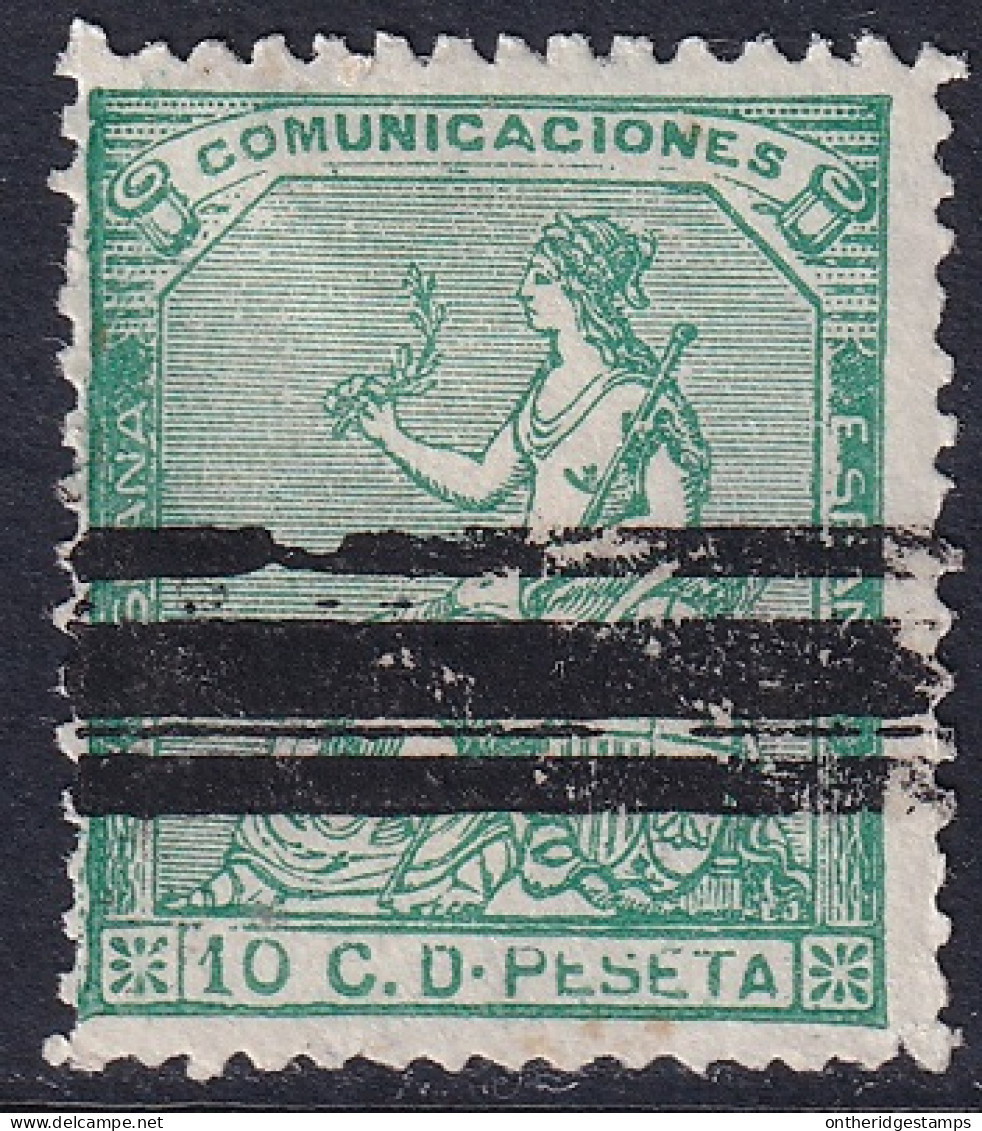 Spain 1873 Sc 193 España Ed 133S Bar (barrados) Cancel - Gebraucht