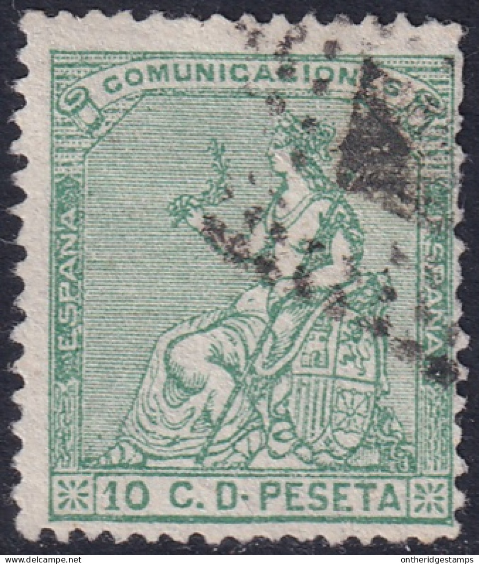 Spain 1873 Sc 193 España Ed 133 Used Rombo De Puntos Cancel - Usados