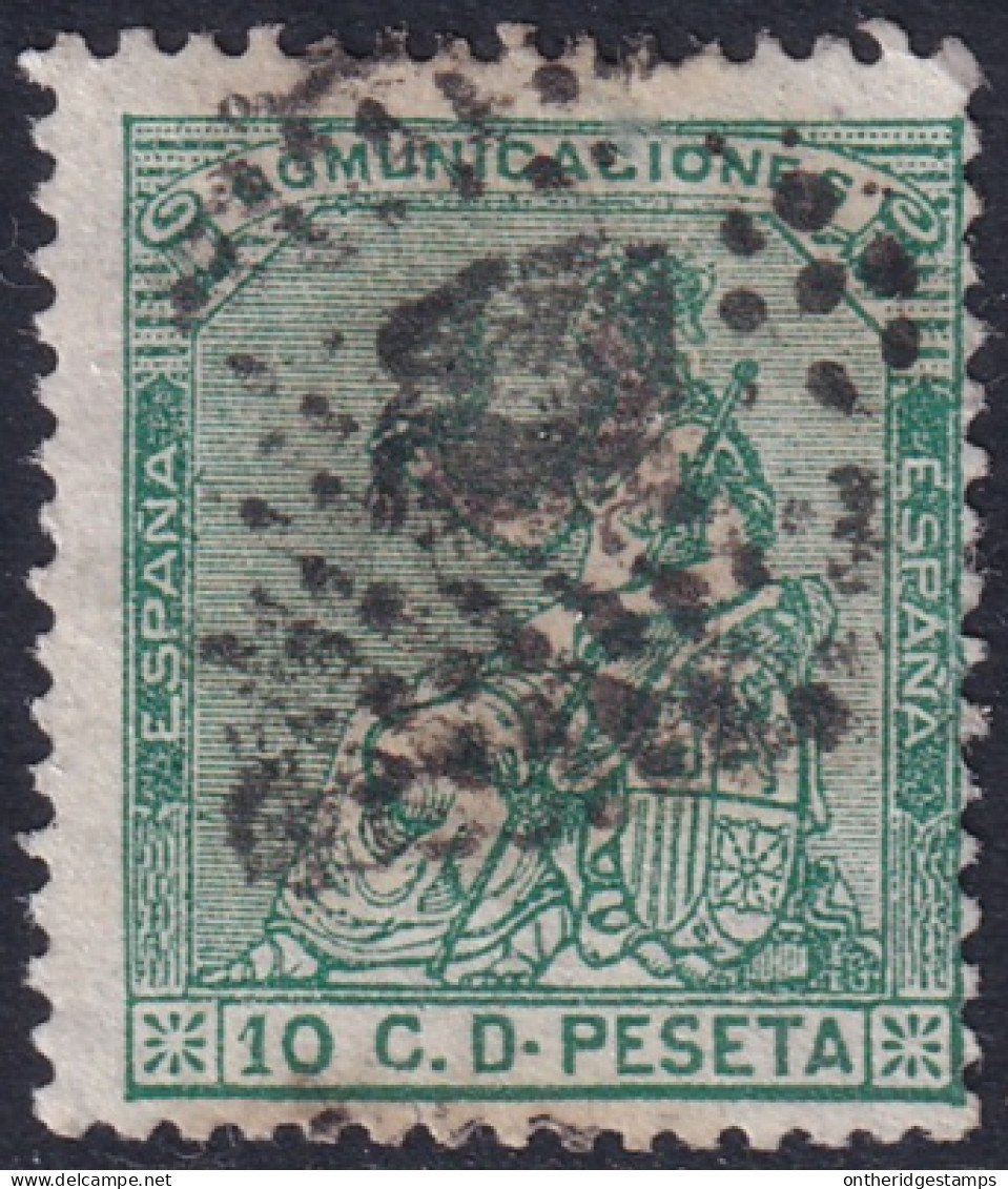 Spain 1873 Sc 193 España Ed 133 Used Rombo De Puntos Cancel - Used Stamps