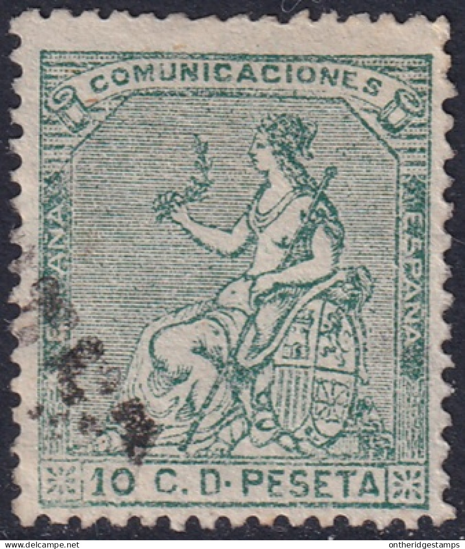 Spain 1873 Sc 193 España Ed 133 Used Rombo De Puntos Cancel - Usados