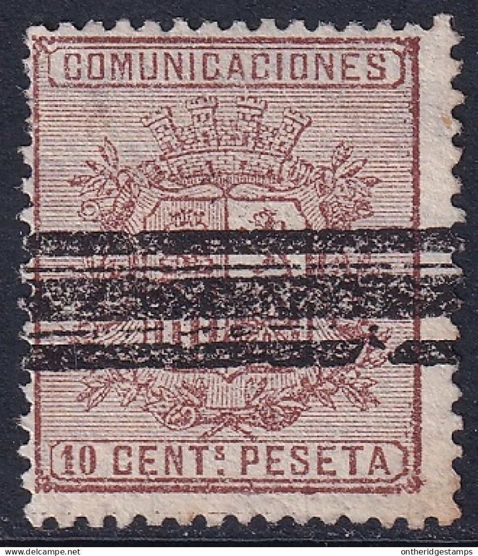 Spain 1874 Sc 211 España Ed 153S Bar (barrados) Cancel - Usados