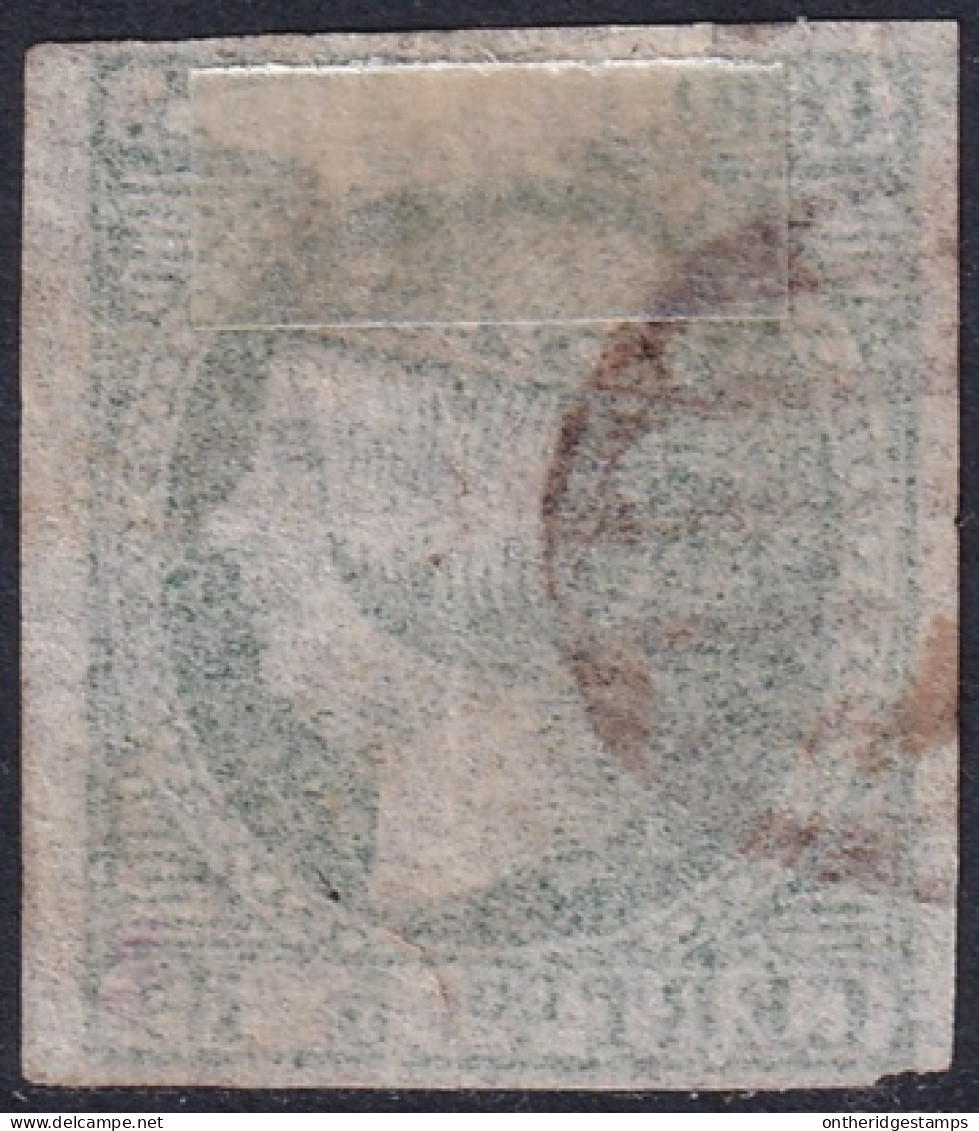 Spain 1853 Sc 22a España Ed 20b Used Black Grid (parrilla) Cancel - Usados