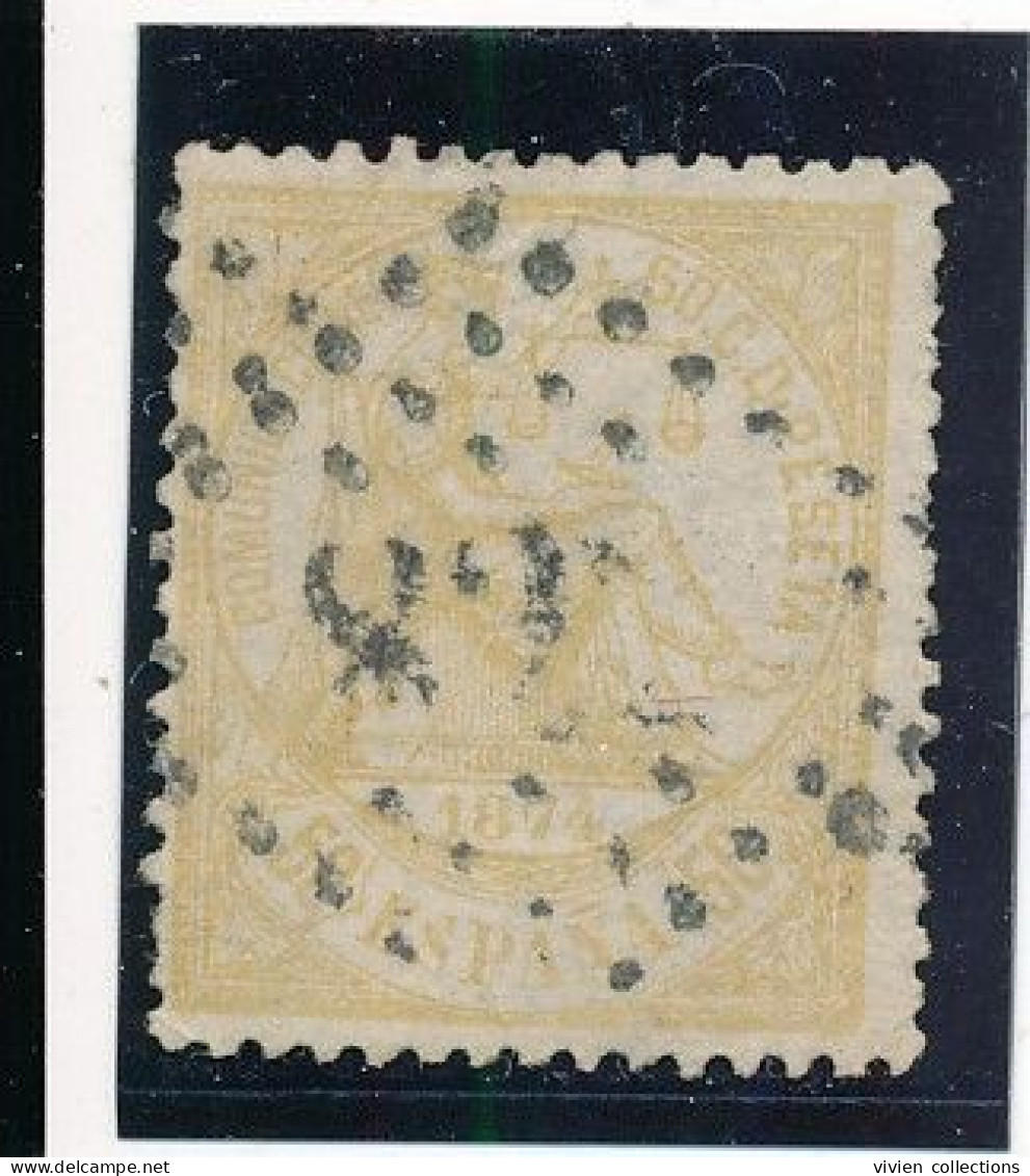Espagne N° 147 Oblitéré Oblitération Française Du GC 822 De Cette (34) - Used Stamps