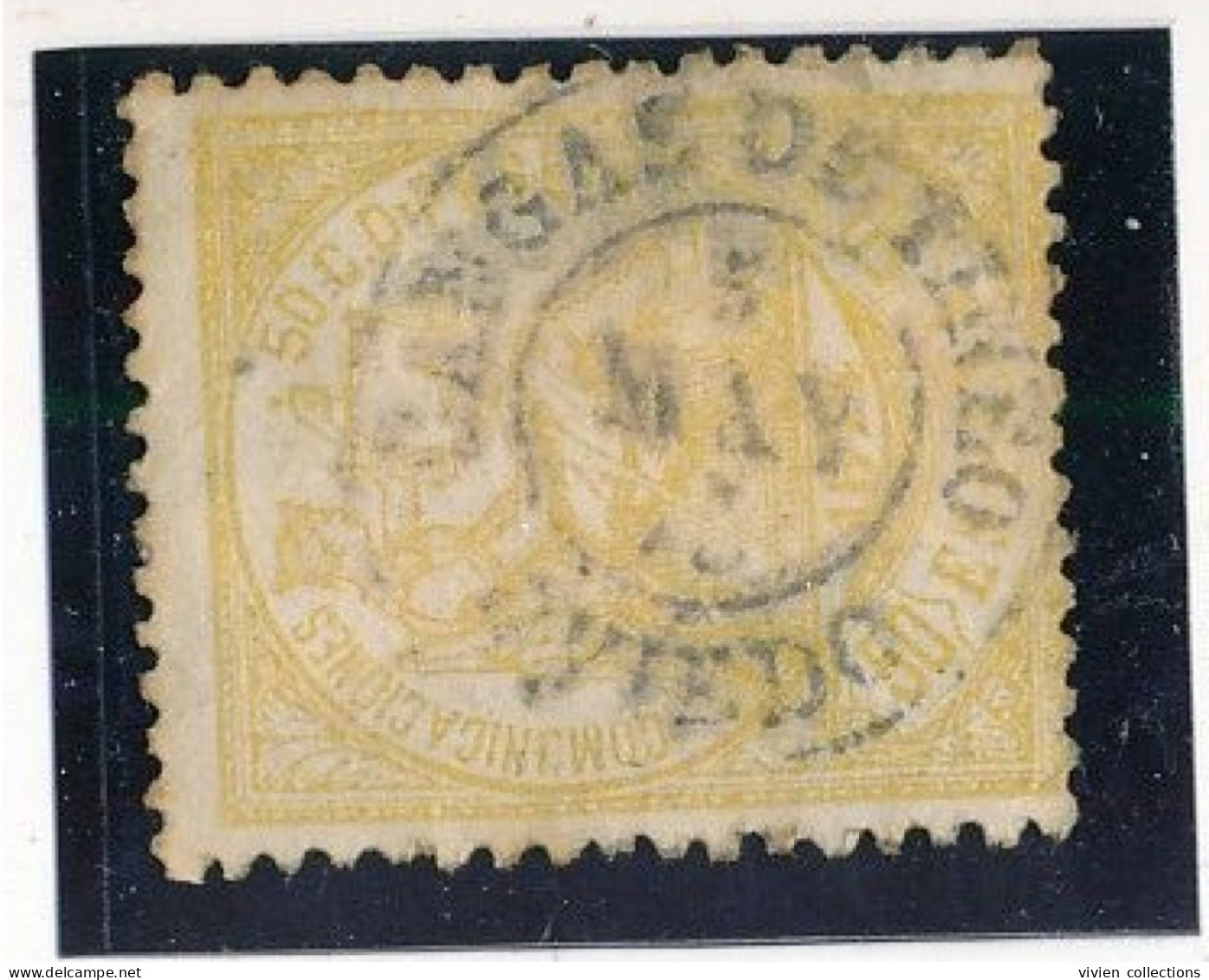 Espagne N° 147 Oblitéré Oblitération Du Cachet De Cangas De Tineo Oviedo (clair Sous Charnière Lourde) - Used Stamps