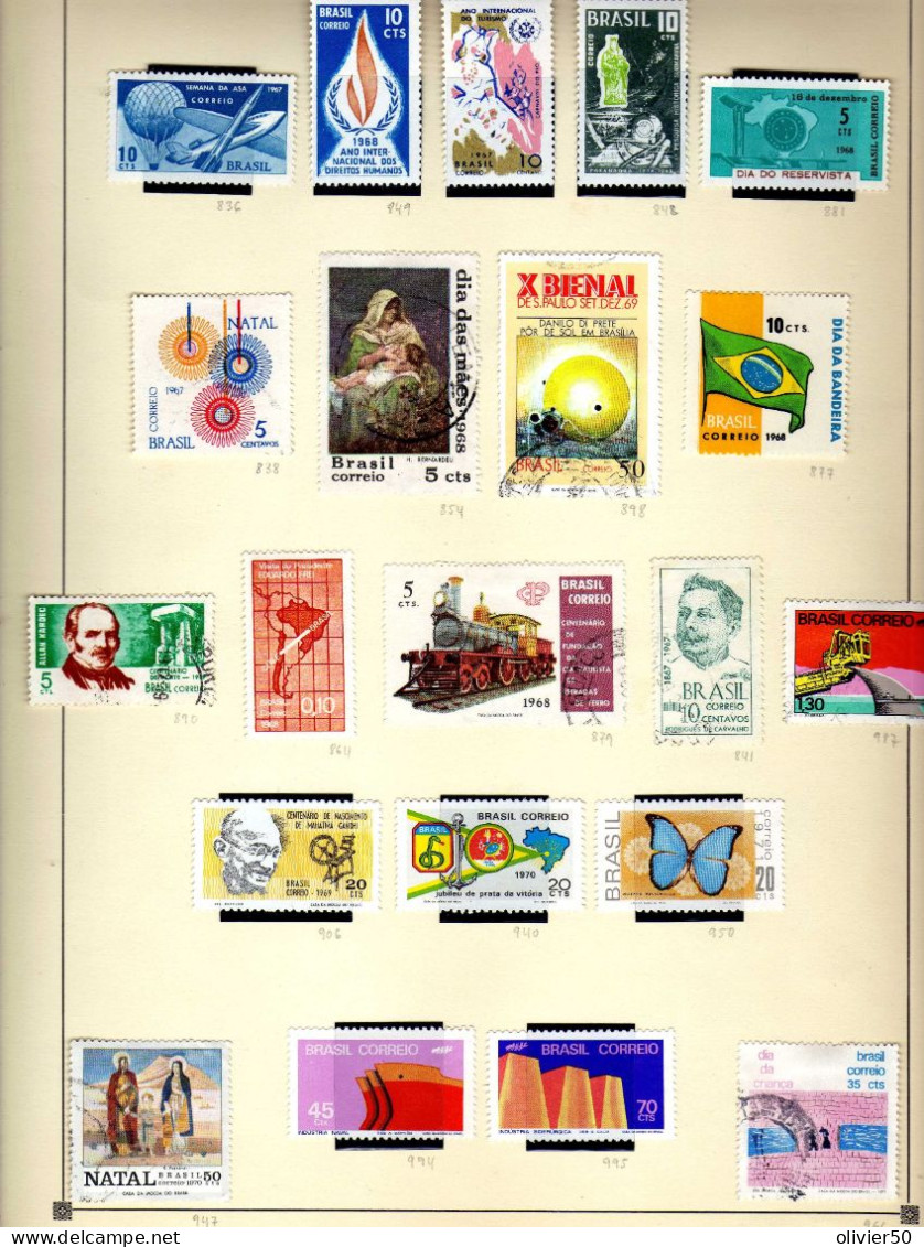 Bresil  (1969-71)  -  Celebrites - Evenements -   Faune - - Neufs**/* - MLH  Or MNH  - Et Oblit - 3  Pages -  61  Val. - Used Stamps