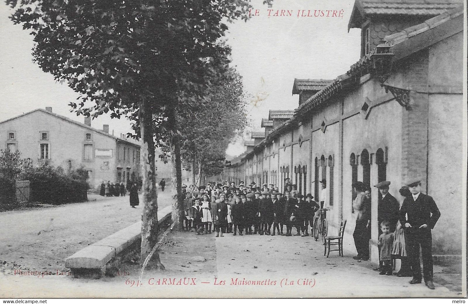 CPA -(81) - CARMAUX  - LES MAISONNETTES (LA CITE) 1919 - Belle Animation. "RARE". - Carmaux