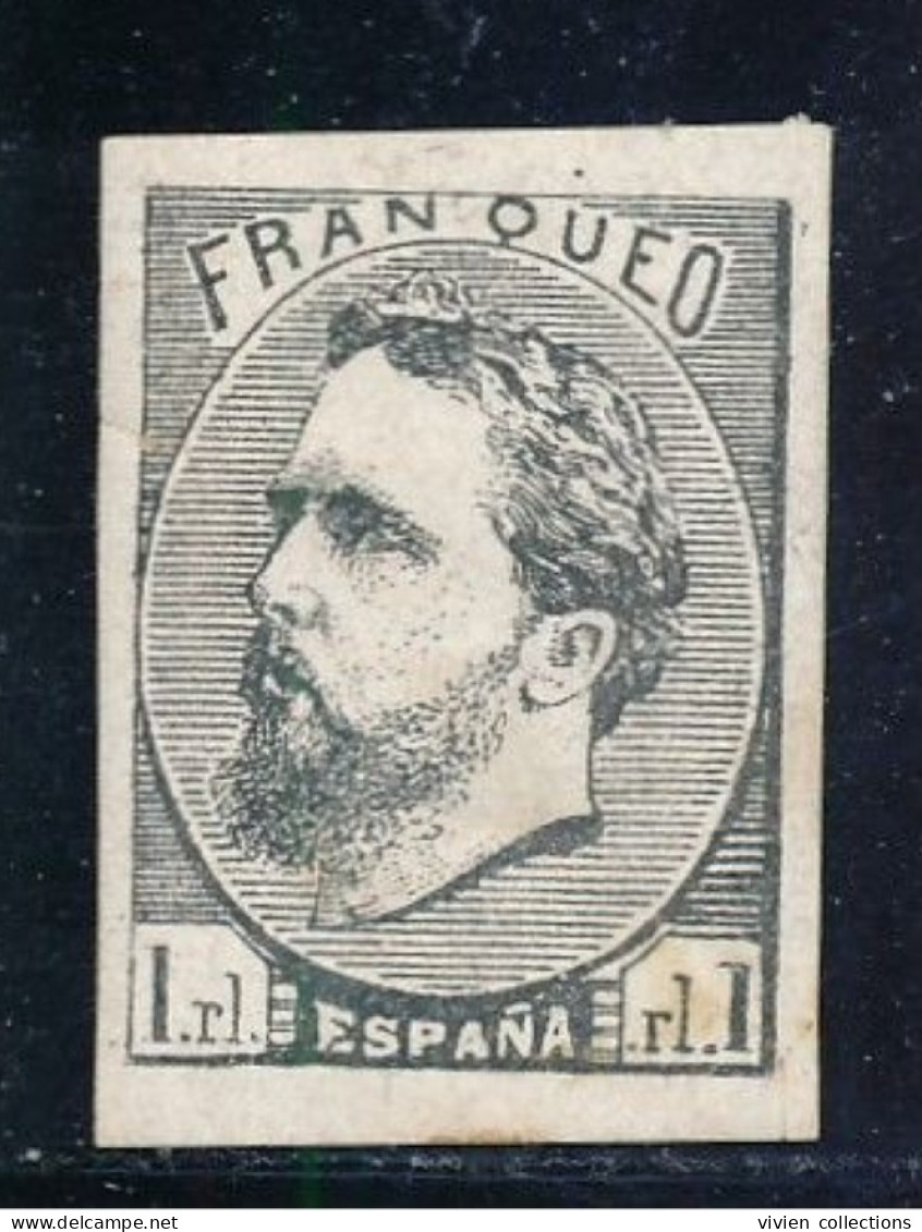 Espagne Poste Insurrection Carliste - Province Basques Et Navarre - Yvert N° 1 Impression En Noir - Unused Stamps