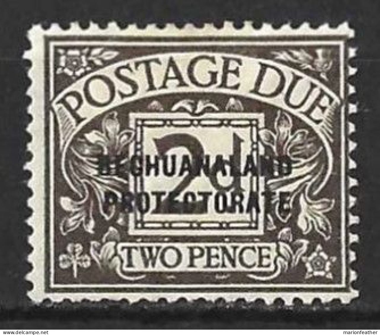 BECHUANALAND...KING GEORGE V..(1910-36..).." 1926.."..POSTAGE-DUE...2d.....SGD3.....(CAT.VAL.£15..).....MH. - 1885-1964 Bechuanaland Protectorate