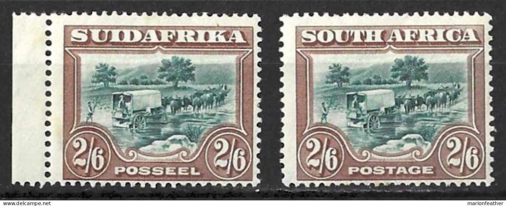 SOUTH AFRICA....KING GEORGE V..(1910-36.).." ..1932.."....2/6 X SEPERATED PAIR.....(CAT.VAL.£120...AS A PAIR..).....LMH. - Unused Stamps