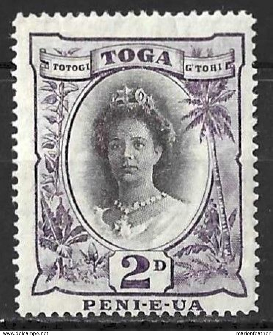 TONGA....KING GEORGE V..(1910-36.)......2d.....DIE 1.....MH.. - Tonga (...-1970)