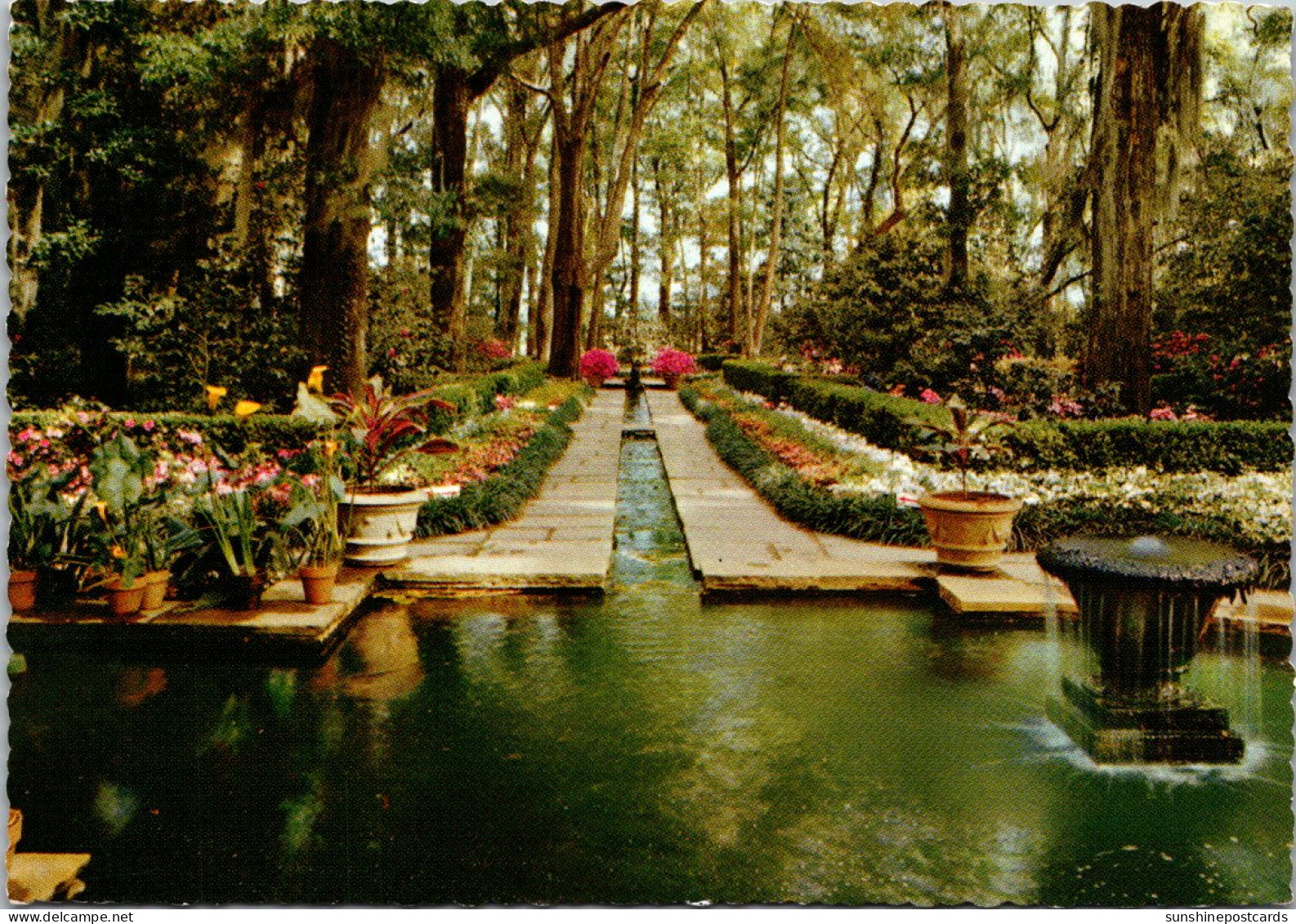 Alabama Mobile Bellingrath Gardens Fountain And Courtyard - Mobile