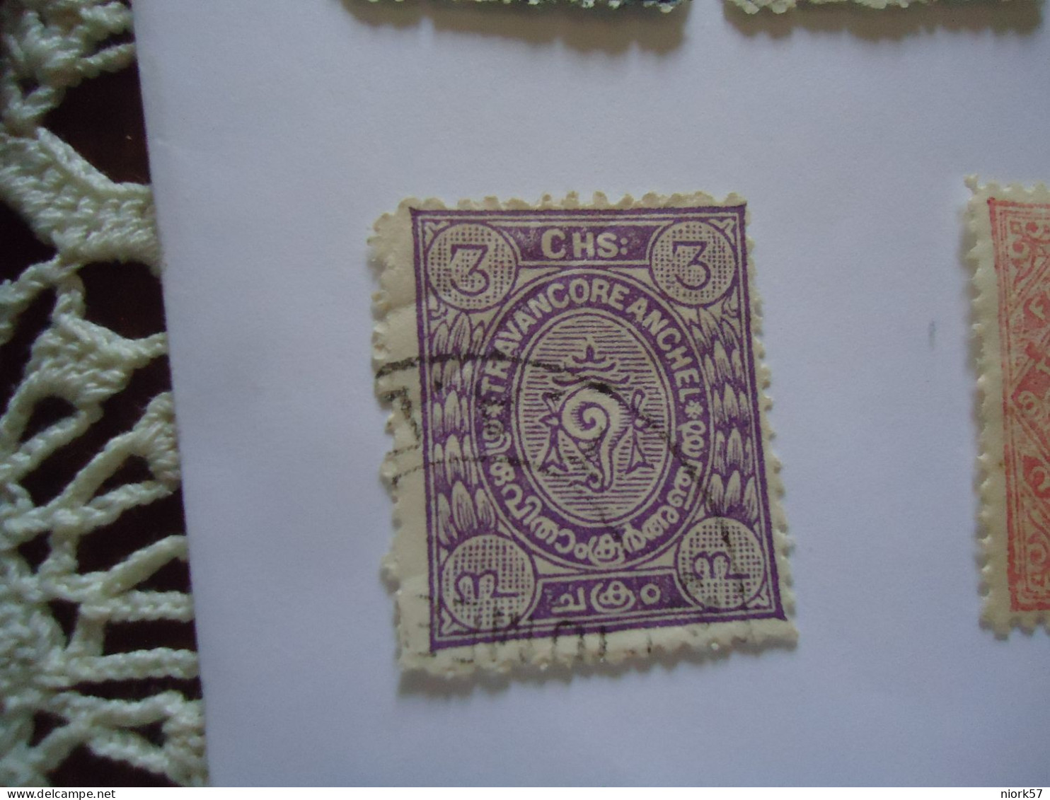 TRAVANCORE INDIA STATES  USED   STAMPS - Travancore