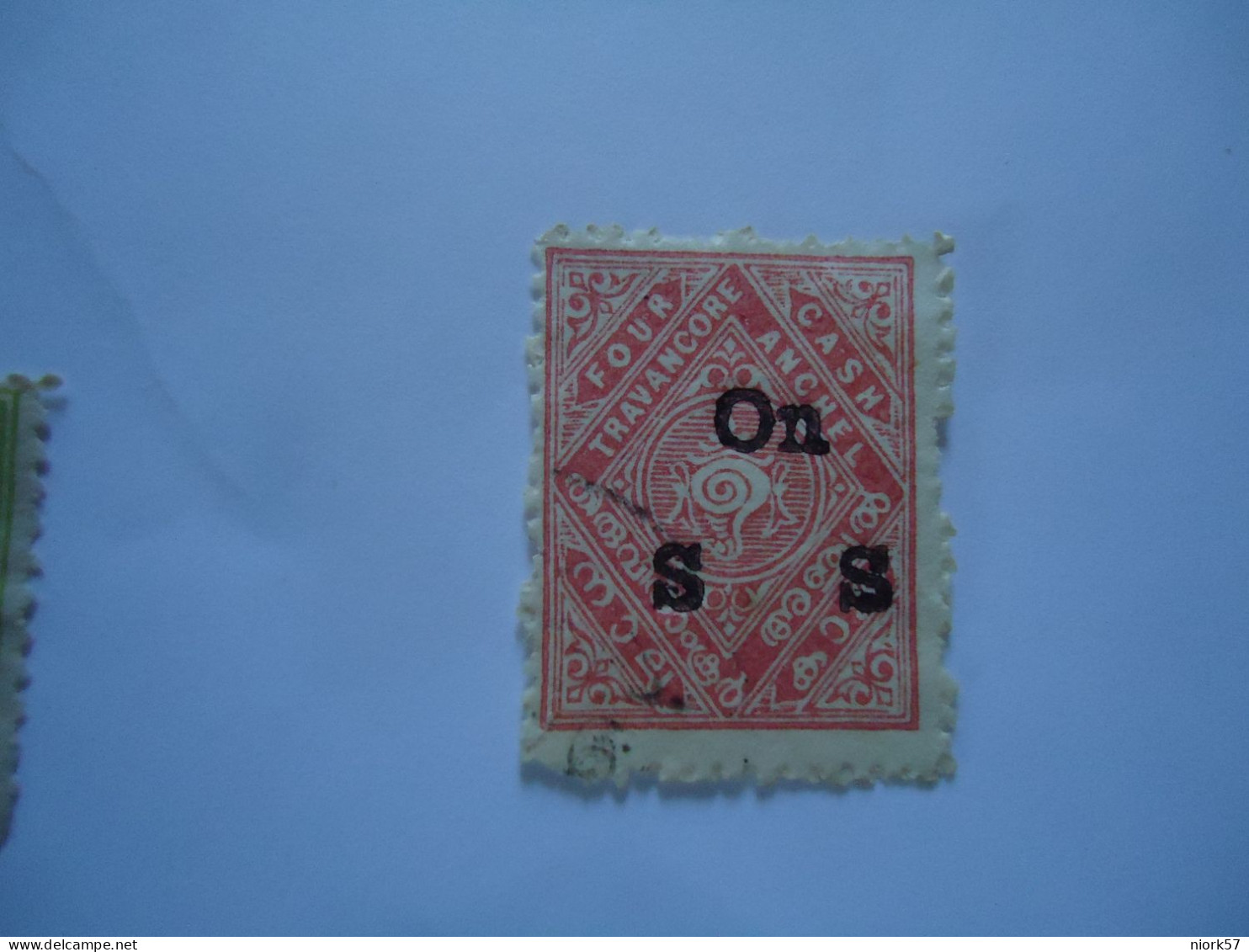 INDIA STATES  USED   STAMPS  TRAVANCORE  OVERPRINT - Travancore