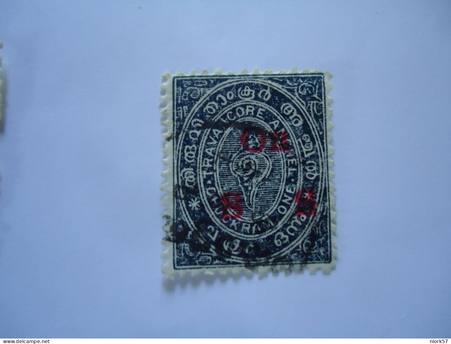 INDIA STATES  USED   STAMPS  TRAVANCORE  OVERPRINT - Travancore