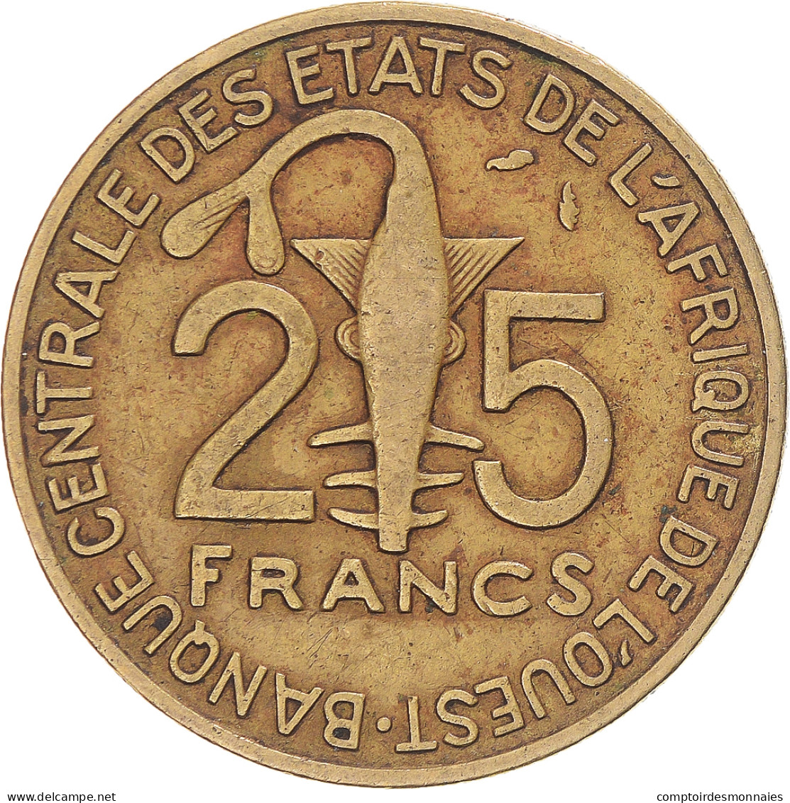 Monnaie, Communauté économique Des États De L'Afrique De L'Ouest, 25 Francs - Costa D'Avorio